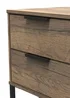 Ready Assembled Milano 2 Drawer Bedside Cabinet - One Size Image 3