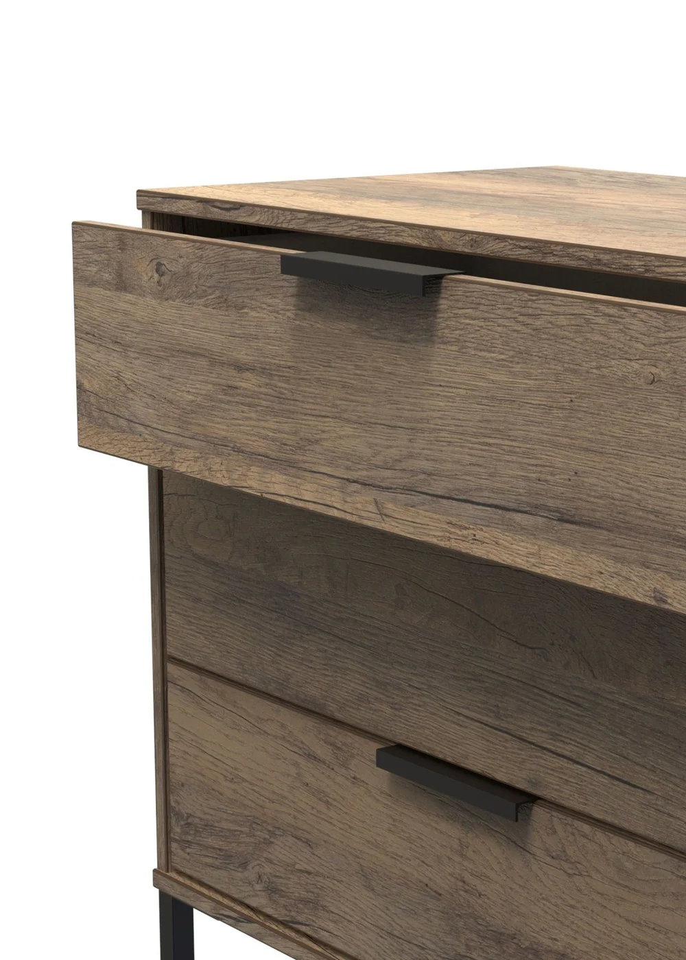 Ready Assembled Milano 3 Drawer Chest - One Size Image 4