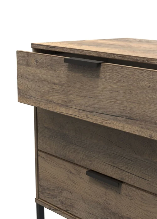 Ready Assembled Milano 3 Drawer Chest - One Size Image 4