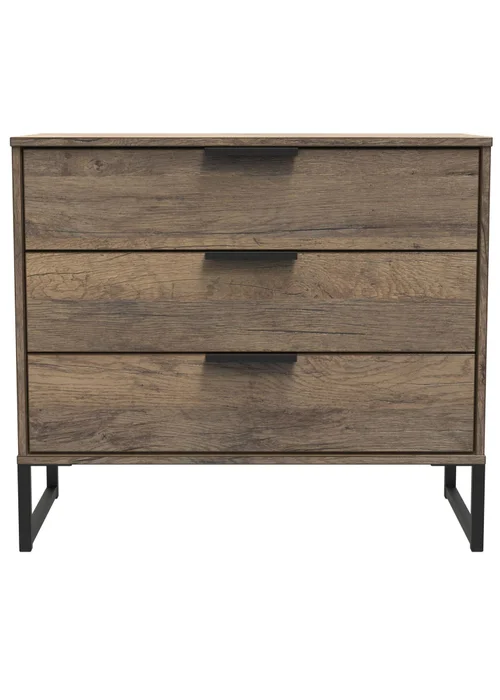 Ready Assembled Milano 3 Drawer Chest - One Size Image 1