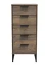 Ready Assembled Milano 5 Drawer Tallboy - One Size Image 1