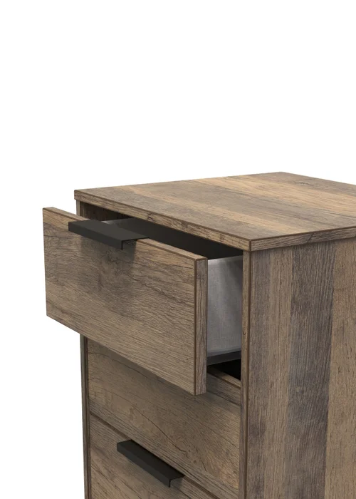 Ready Assembled Milano 5 Drawer Tallboy - One Size Image 4