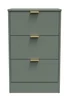 Ready Assembled Atlanta 3 Drawer Bedside - One Size Image 1