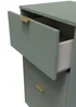 Ready Assembled Atlanta 3 Drawer Bedside - One Size Image 4