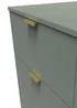 Ready Assembled Atlanta 3 Drawer Bedside - One Size Image 3