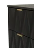 Ready Assembled Venetian 3 Drawer Bedside - One Size Image 3