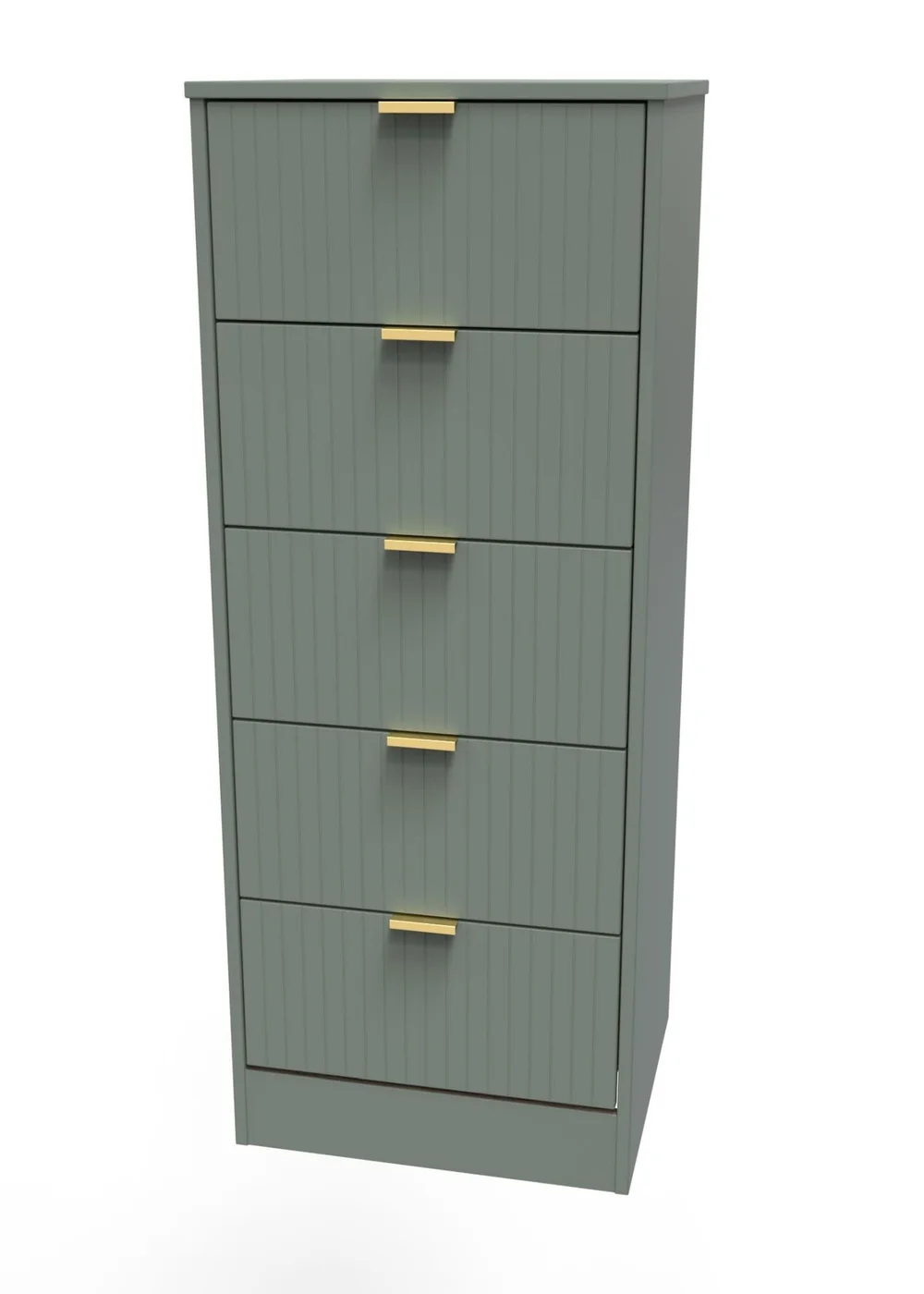 Ready Assembled Atlanta 5 Drawer Tallboy - One Size Image 2