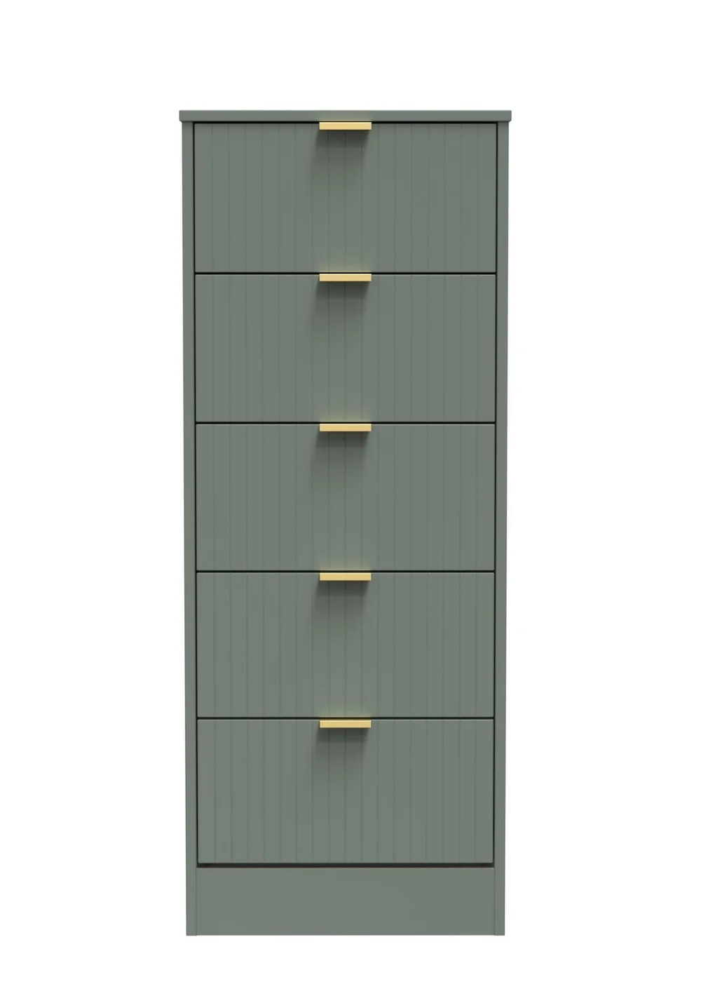 Ready Assembled Atlanta 5 Drawer Tallboy - One Size Image 1