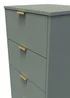 Ready Assembled Atlanta 5 Drawer Tallboy - One Size Image 3