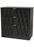 Ready Assembled Venetian 3 Drawer Deep Chest - One Size Image 2