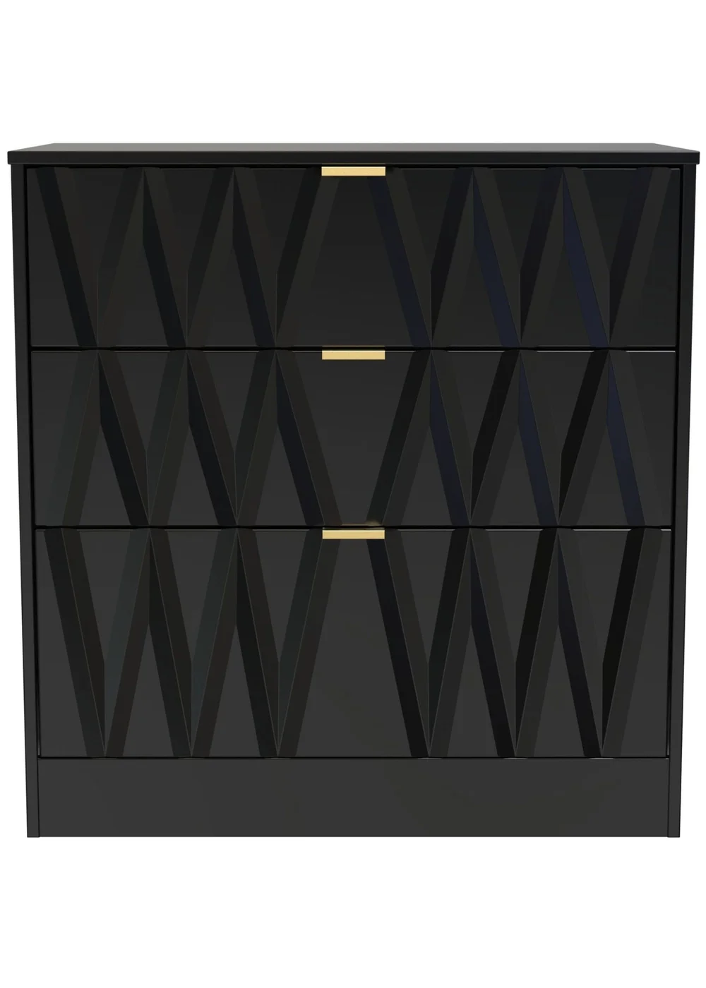 Ready Assembled Venetian 3 Drawer Deep Chest - One Size Image 1