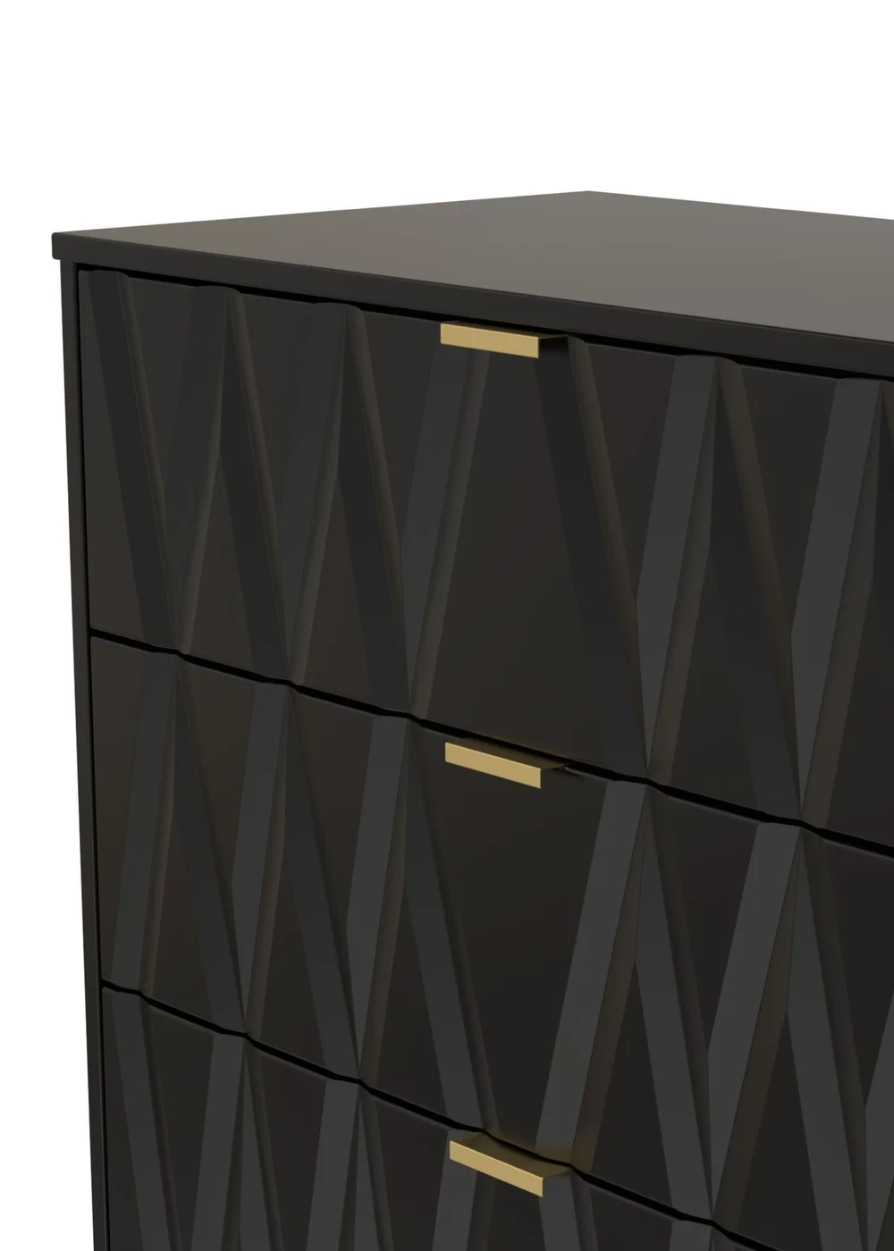 Ready Assembled Venetian 3 Drawer Deep Chest - One Size Image 3