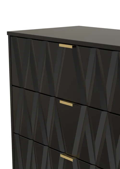 Ready Assembled Venetian 3 Drawer Deep Chest - One Size Image 3