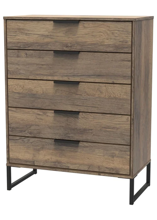 Ready Assembled Milano 5 Drawer Chest - One Size Image 2