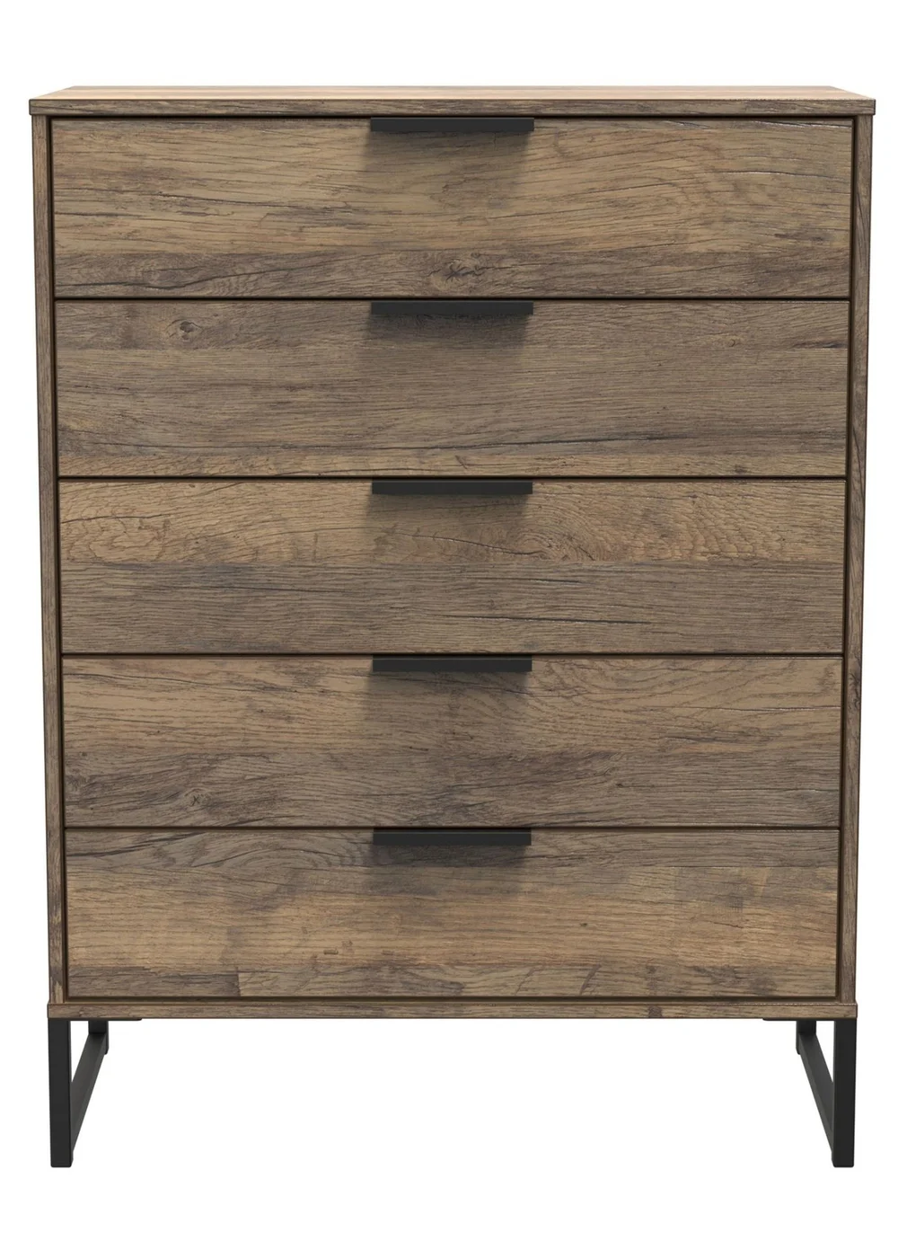 Ready Assembled Milano 5 Drawer Chest - One Size Image 1