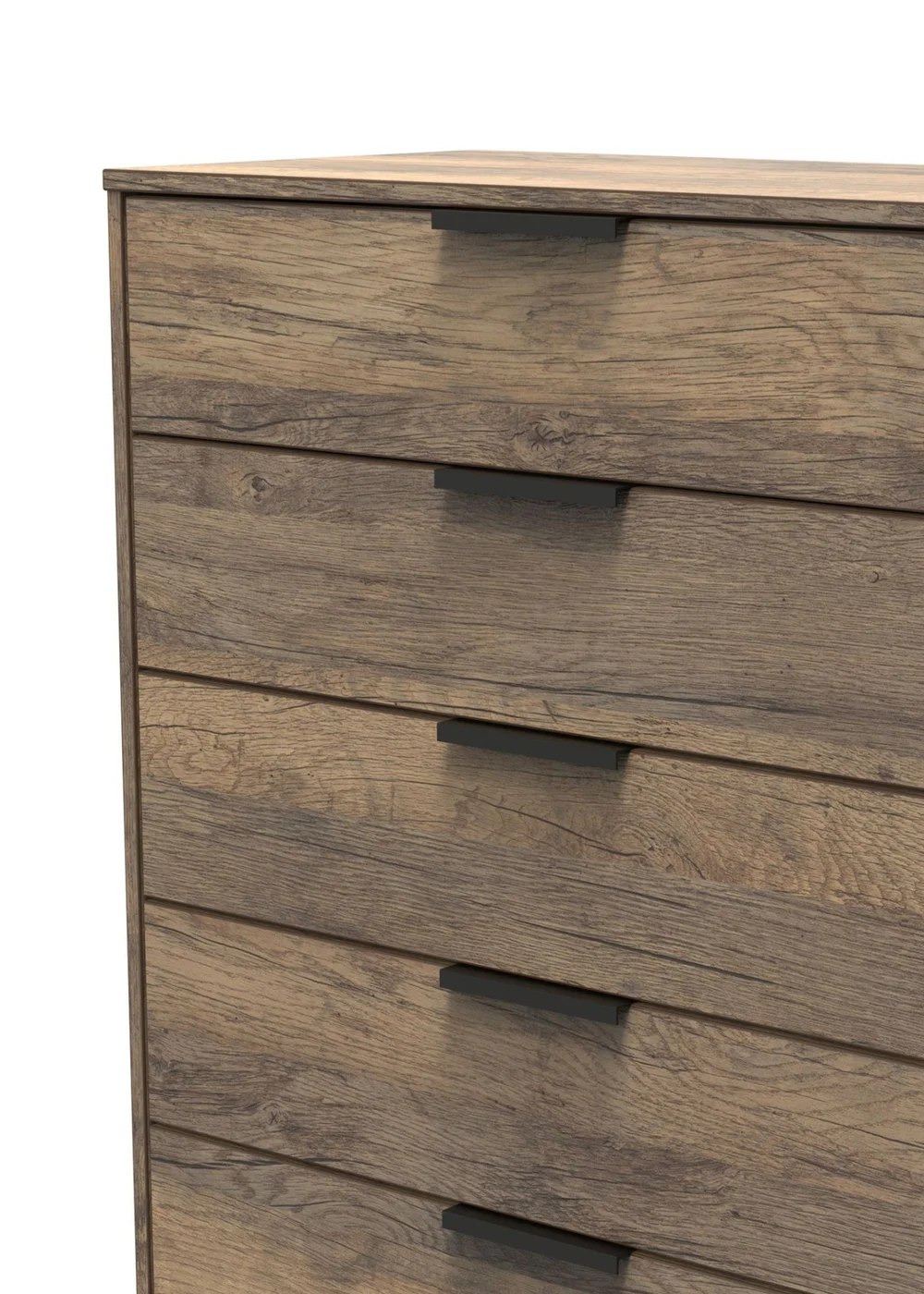 Ready Assembled Milano 5 Drawer Chest - One Size Image 3