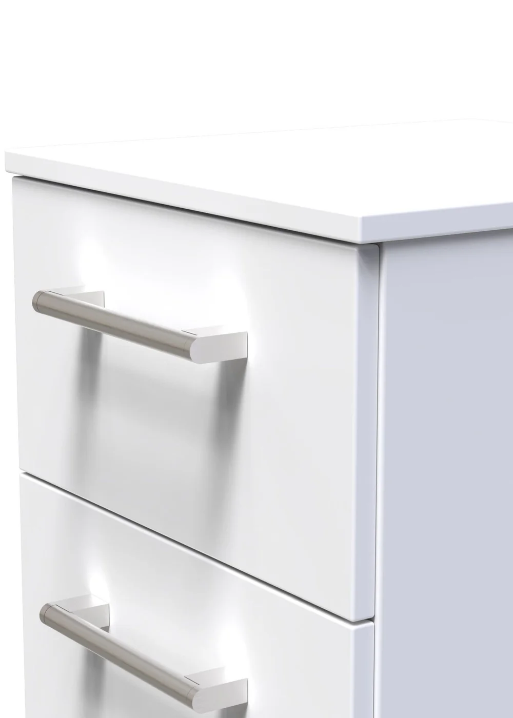 Ready Assembled Bari 3 Drawer Bedside Cabinet - One Size Image 3