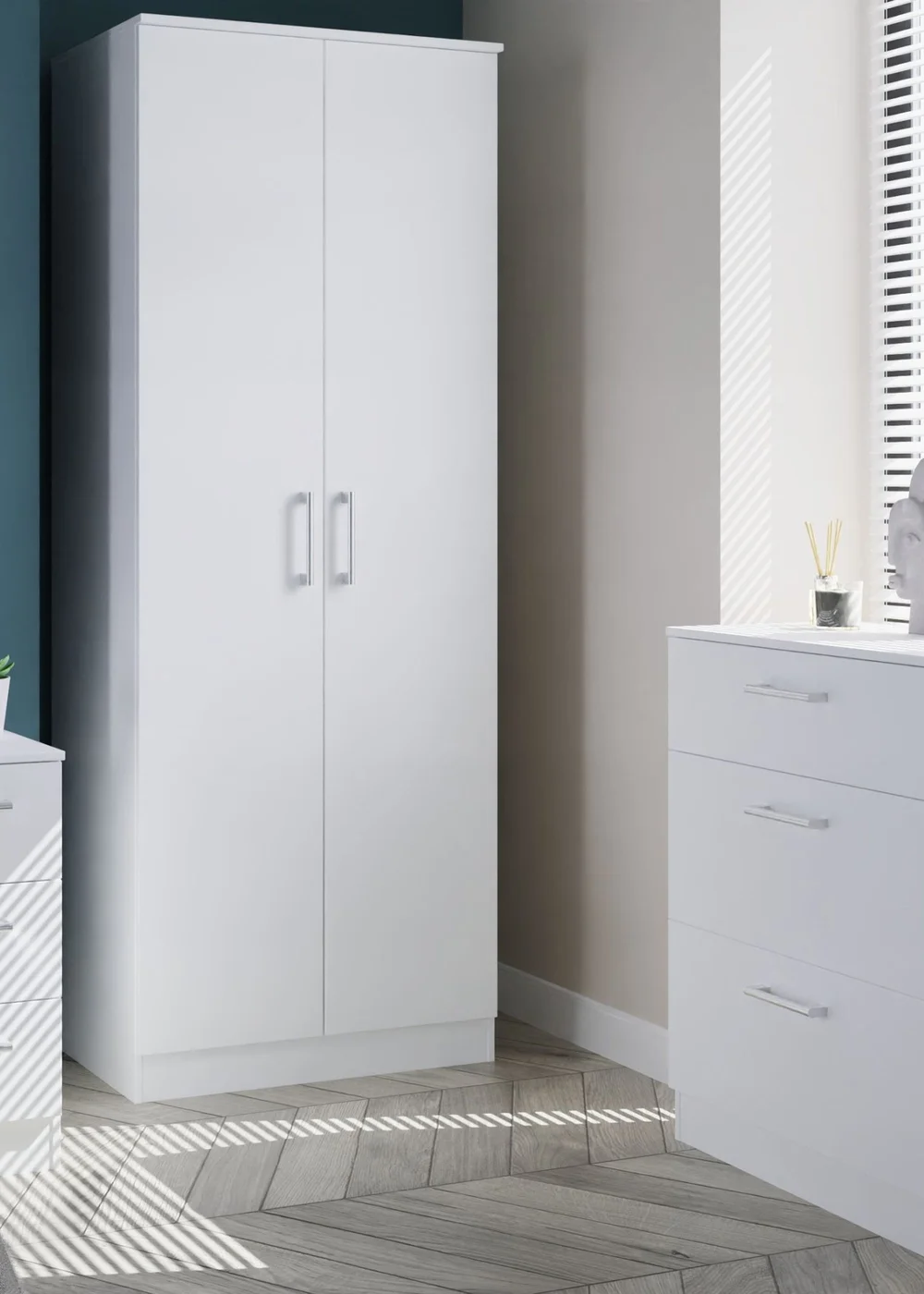 Ready Assembled Bari 3 Drawer Bedside Cabinet - One Size Image 5