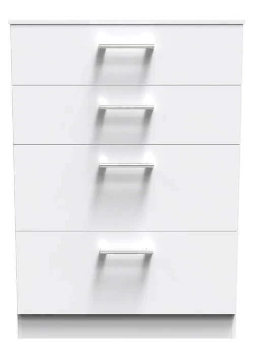 Ready Assembled Bari 4 Drawer Deep Chest - One Size Image 1