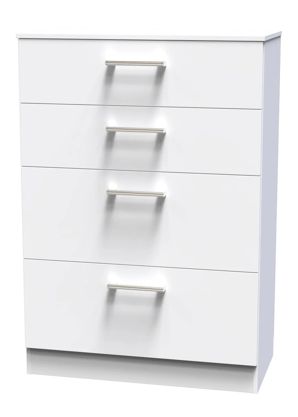 Ready Assembled Bari 4 Drawer Deep Chest - One Size Image 2