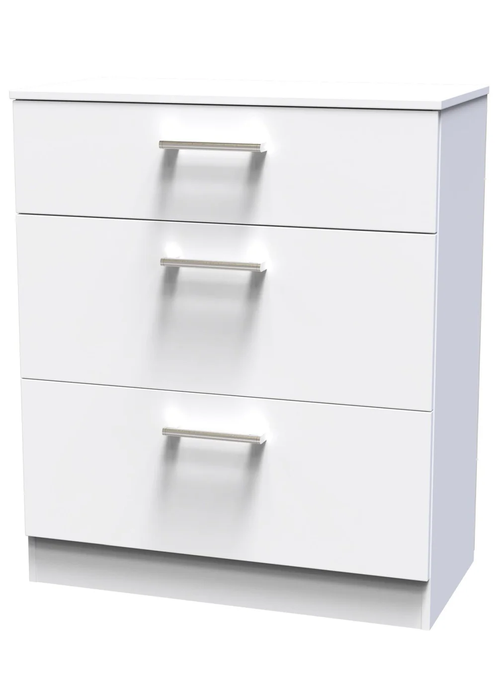 Ready Assembled Bari 3 Drawer Deep Chest - One Size Image 5