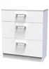 Ready Assembled Bari 3 Drawer Deep Chest - One Size Image 5