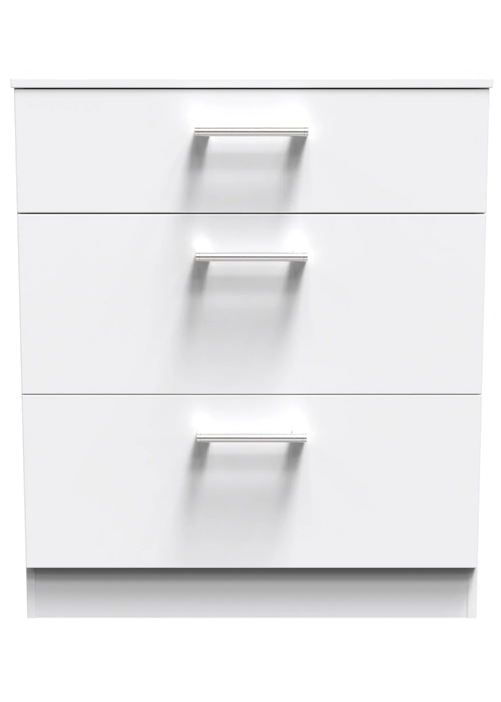 Ready Assembled Bari 3 Drawer Deep Chest - One Size Image 2