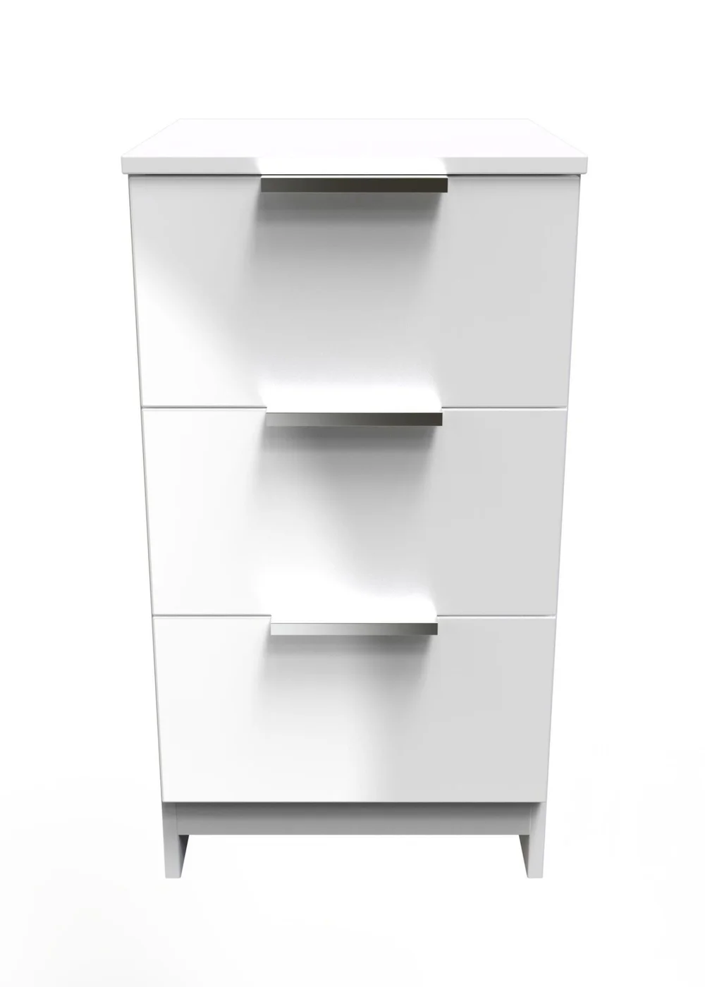 Ready Assembled Panama 3 Drawer Bedside Cabinet - One Size Image 1