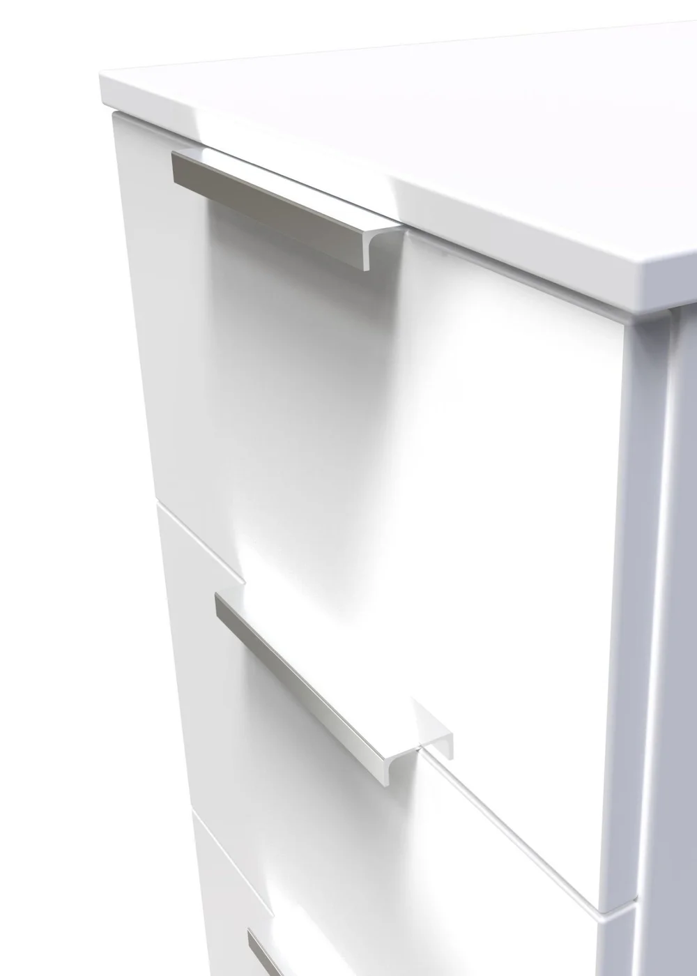 Ready Assembled Panama 3 Drawer Bedside Cabinet - One Size Image 3