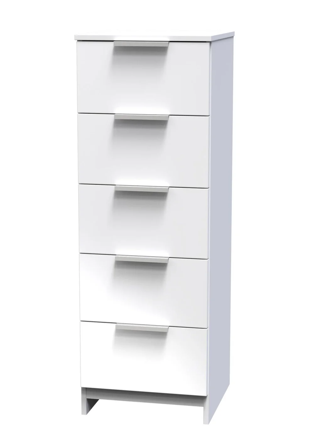 Ready Assembled Panama 5 Drawer Tallboy - One Size Image 2