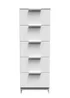 Ready Assembled Panama 5 Drawer Tallboy - One Size Image 1