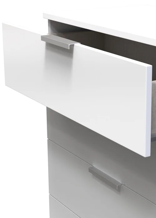 Ready Assembled Panama 5 Drawer Chest - One Size Image 4