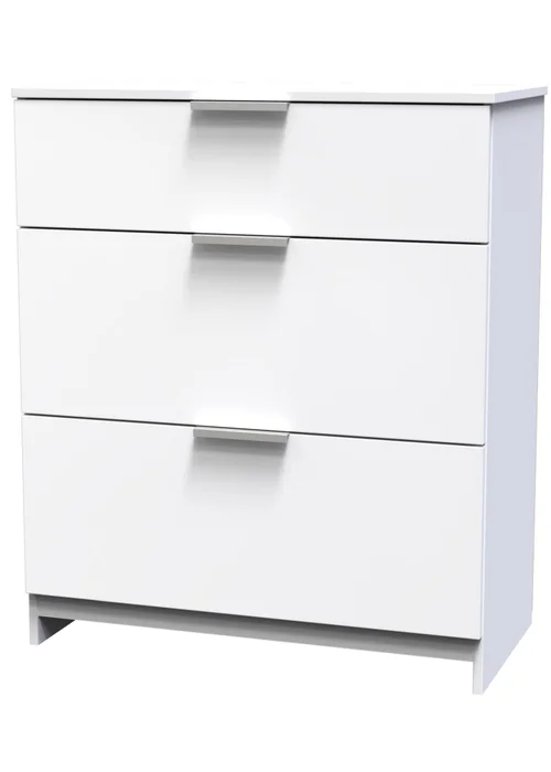 Ready Assembled Panama 3 Drawer Deep Chest - One Size Image 2