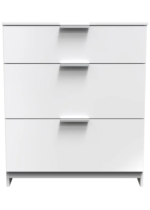 Ready Assembled Panama 3 Drawer Deep Chest - One Size Image 1