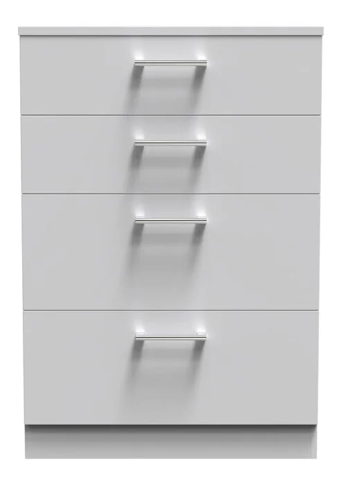 Ready Assembled Bari 4 Drawer Deep Chest - One Size Image 2