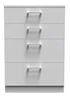 Ready Assembled Bari 4 Drawer Deep Chest - One Size Image 2