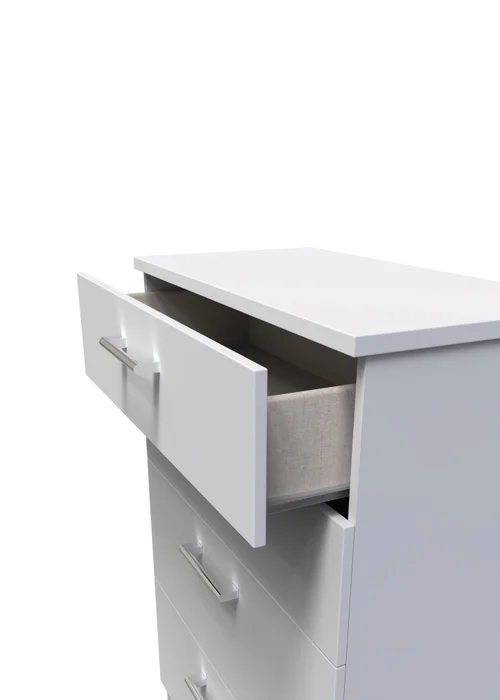 Ready Assembled Bari 4 Drawer Deep Chest - One Size Image 4