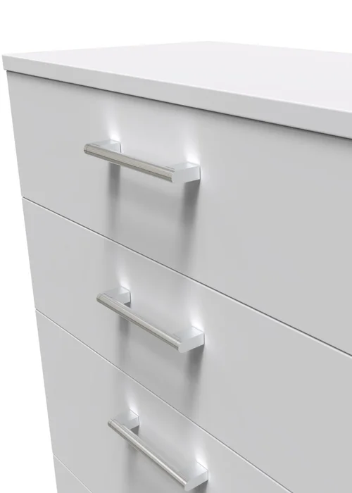 Ready Assembled Bari 4 Drawer Deep Chest - One Size Image 3