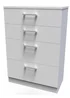 Ready Assembled Bari 4 Drawer Deep Chest - One Size Image 5