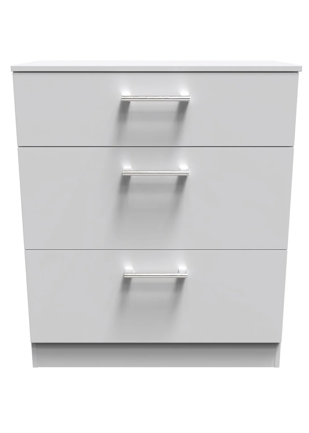 Ready Assembled Bari 3 Drawer Deep Chest - One Size Image 1