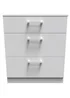 Ready Assembled Bari 3 Drawer Deep Chest - One Size Image 1