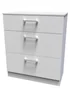 Ready Assembled Bari 3 Drawer Deep Chest - One Size Image 2