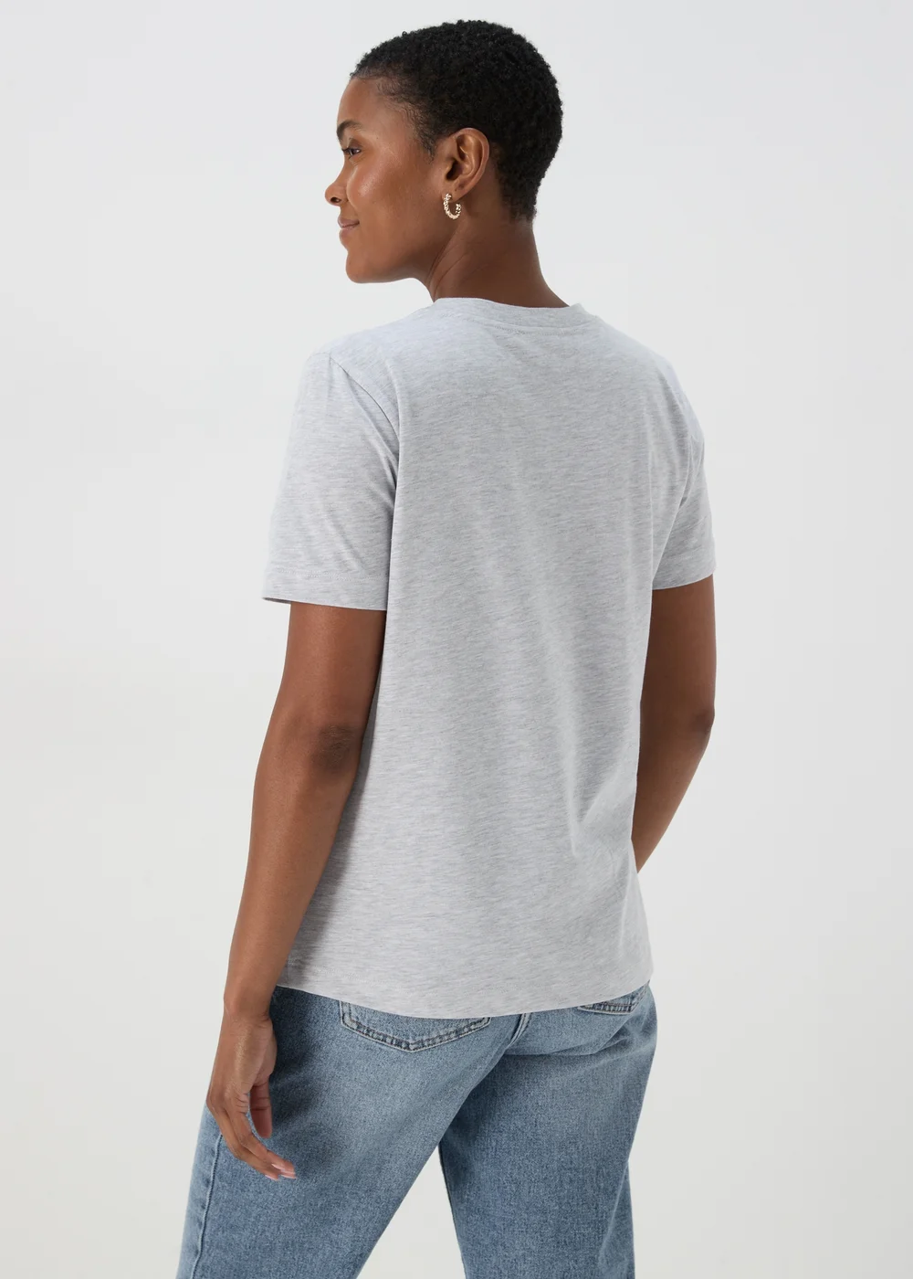 Grey Marl 1989 Slogan T-Shirt - Size 8 Image 2