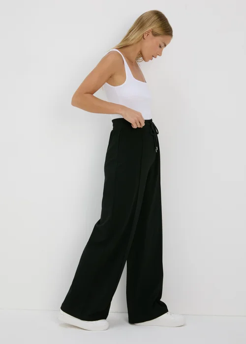 Black Seam Detail Stretch Trousers - 8 Image 1