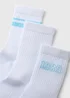 3 Pack White 1989 Socks - Sizes 6 - 8.5 Image 2