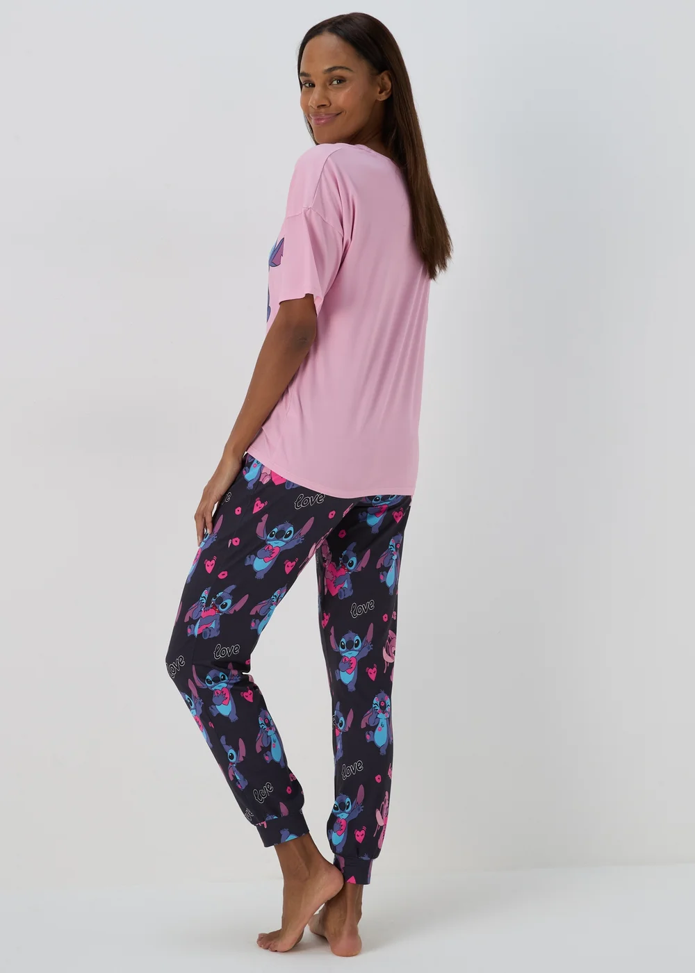 Disney Pink Lilo & Stitch Pyjama Set - Extra small Image 2
