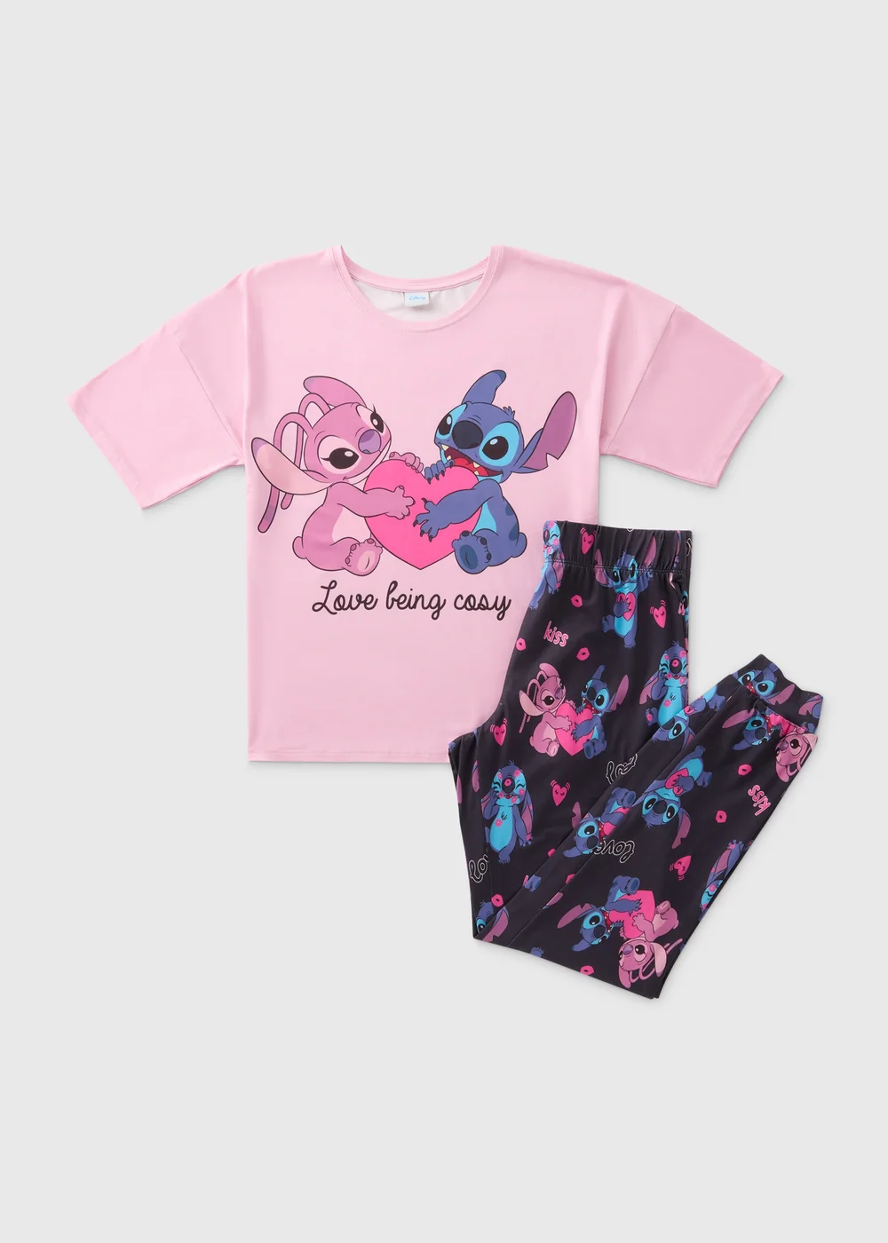 Disney Pink Lilo & Stitch Pyjama Set - Extra small Image 4
