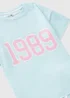 Girls Blue 1989 Pyjama Set (4-13yrs) - Age 4 Years Image 2