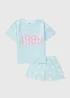 Girls Blue 1989 Pyjama Set (4-13yrs) - Age 4 Years Image 1