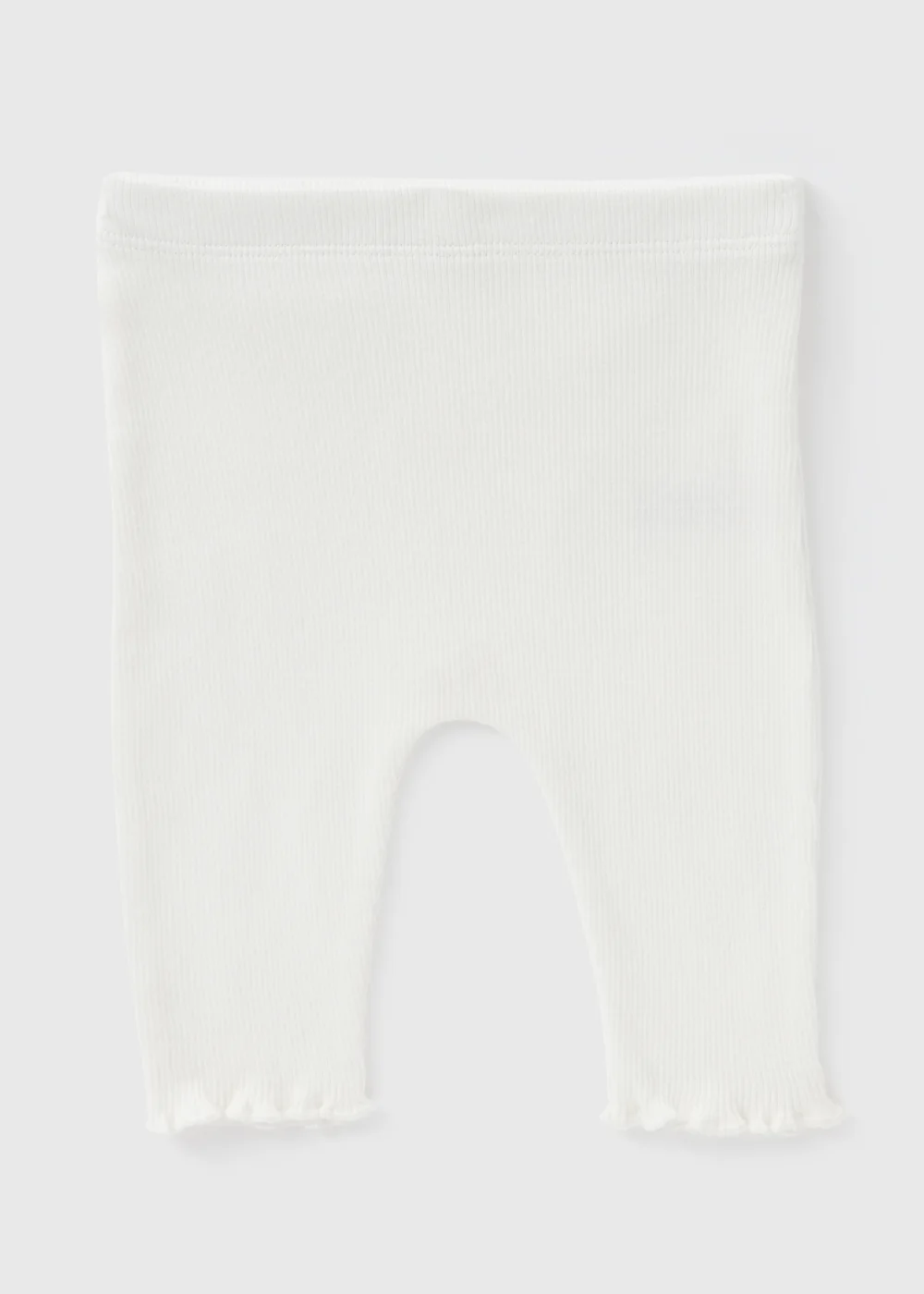 Baby Cream Ribbed Leggings (Newborn-23mths) - 9-12 months Image 1